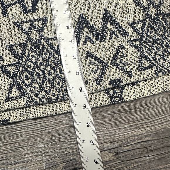 Anthropologie Pilcro Multicolor Womens XL Aztec V-Neck Thermal Sweater Geometric - Picture 7 of 11